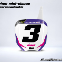 Mini plaque mockup blanc