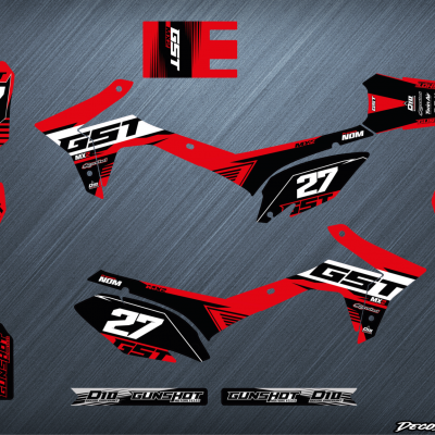 Gunshot MX2 (jusqu'à 2022) Noir et Rouge