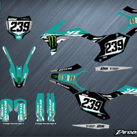 Rxf replica yz monster aqua web