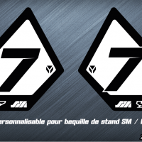 Stickers bequille sm gp
