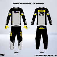 Tablette tenue mx noir jaune