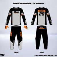 Tablette tenue mx noir orange
