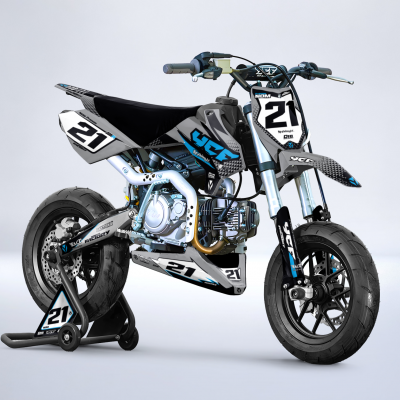 Ycf 125 sm star gris cyan